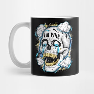 i'm fine skull Mug